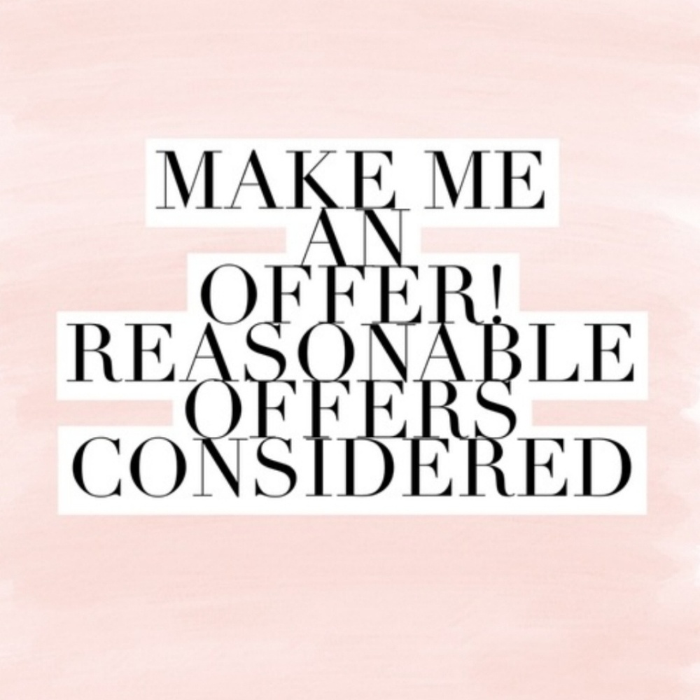 Reasonable offers welcomed